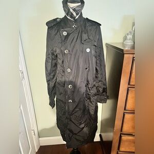 Burberry Black Rain Coat